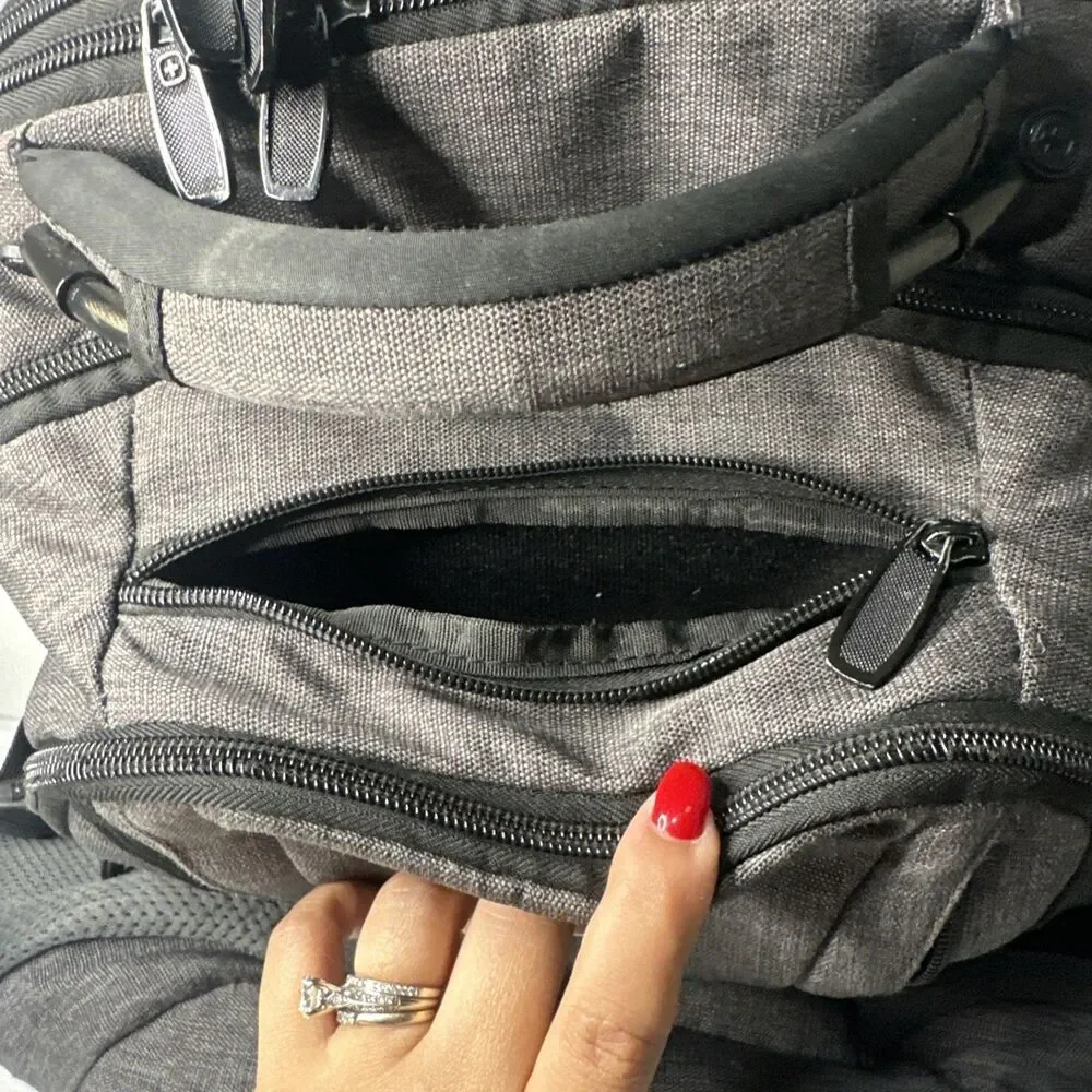 Swiss Gear 3760 ScanSmart TSA Laptop Friendly All-in-One Backpack Grey Travel